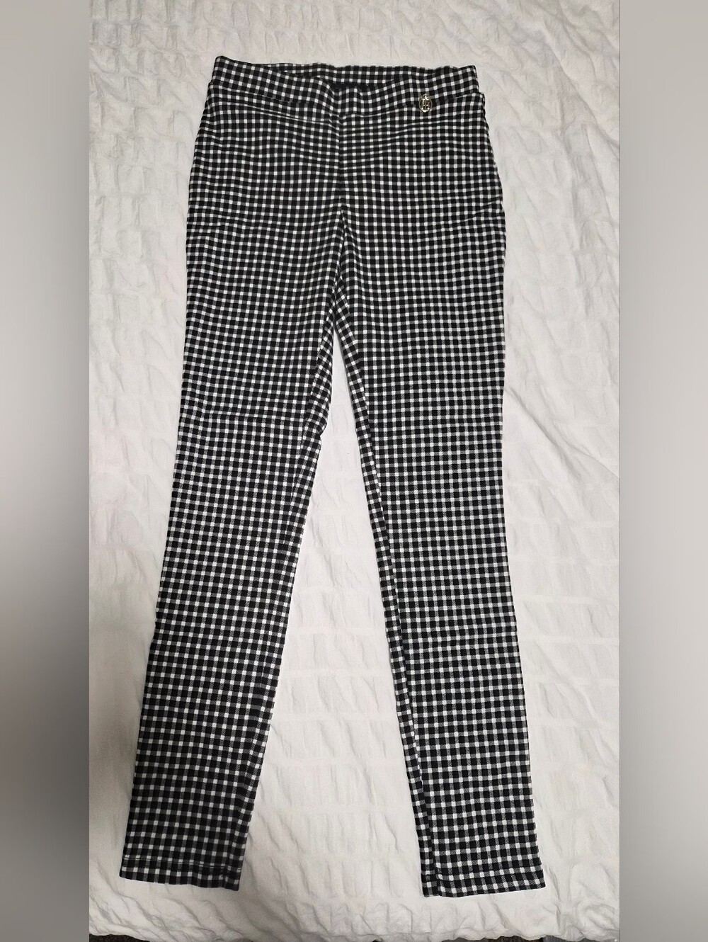 Tommy Hilfiger Black & White Gingham Women's Leggings